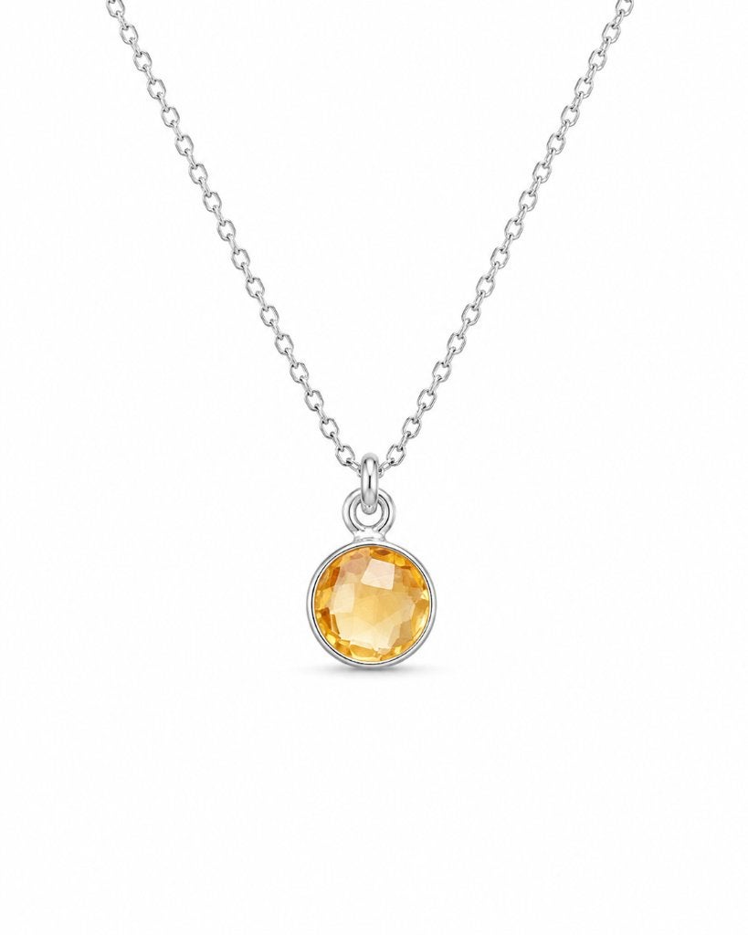 Citrien Ketting Levin - Echt Zilver, Info@sacredstones.nl, Verzenden, Geel, Nieuw