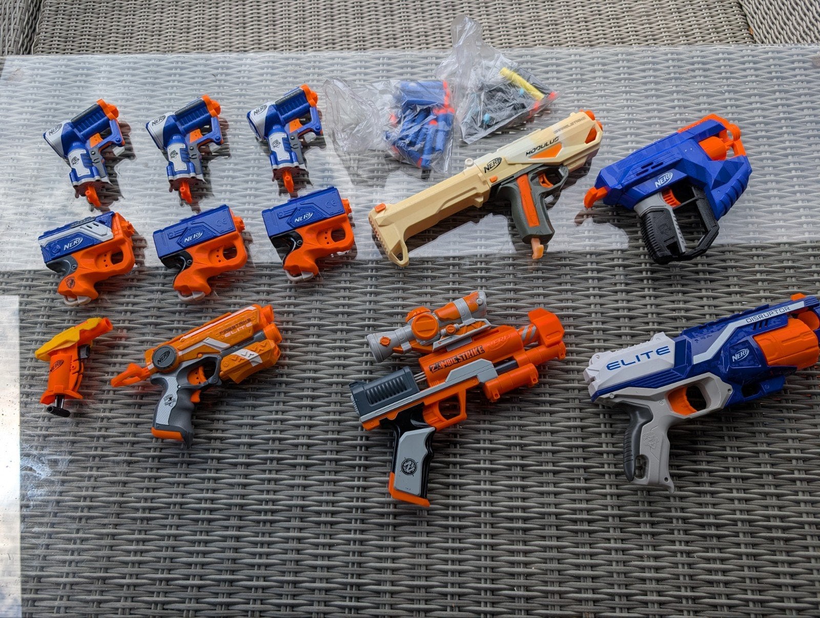 Grote nette Nerf Blaster Collectie (12 st) Darts te koop!, Ophalen of Verzenden