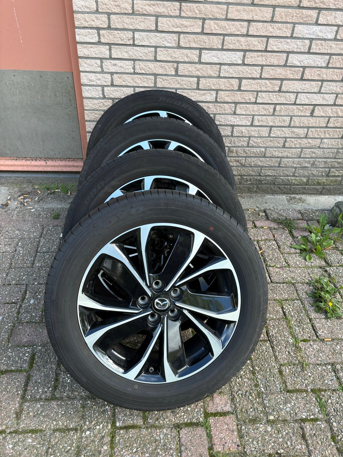 Set 19-inch lichtmetalen velgen set Mazda CX-5 incl. banden, Auto-onderdelen, Gebruikt, Banden en Velgen, Personenwagen, Ophalen