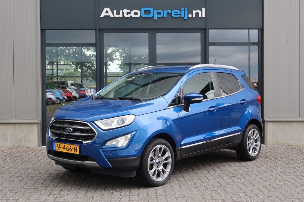 Ford ECOSPORT 1.0 Ecoboost Titanium 125pk Clima, NAVI, Camer, 1263 kg, Gebruikt, Ecosport, Blauw