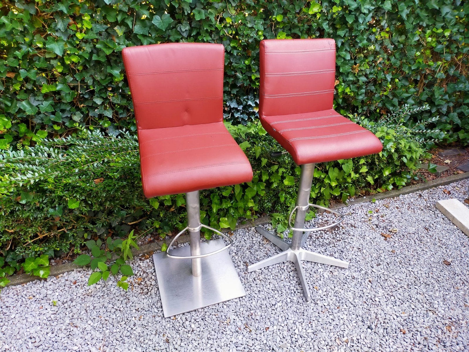 Barkrukken / barstoelen in hoogte verstelbaar & draaibaar, Ophalen, Gebruikt, 60 tot 90 cm, In hoogte verstelbaar