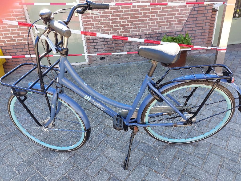 Mooie lichtblauwe Cortina U1 transportfiets, Ophalen, Gebruikt, Cortina U1 transportfiets