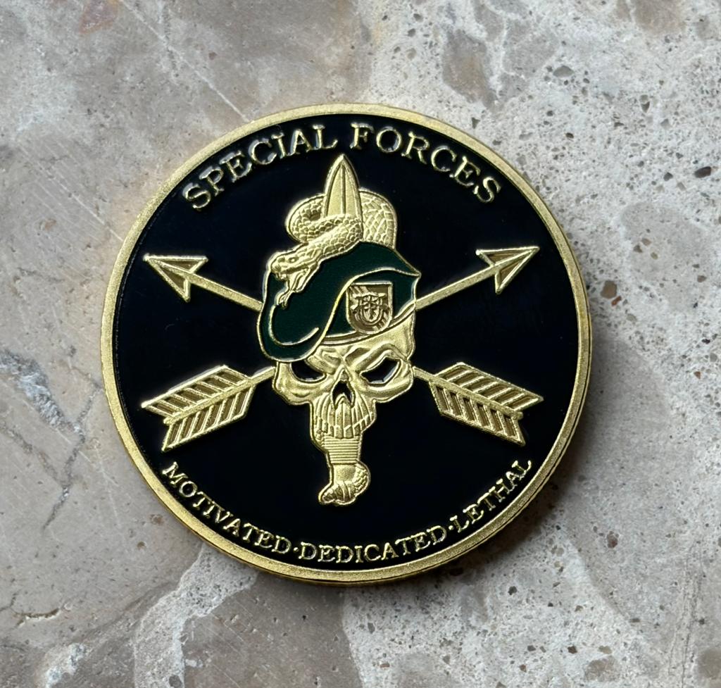 US Army special forces coin, Verzamelen, Militaria | Algemeen, Ophalen of Verzenden, Landmacht, Amerika, Embleem of Badge