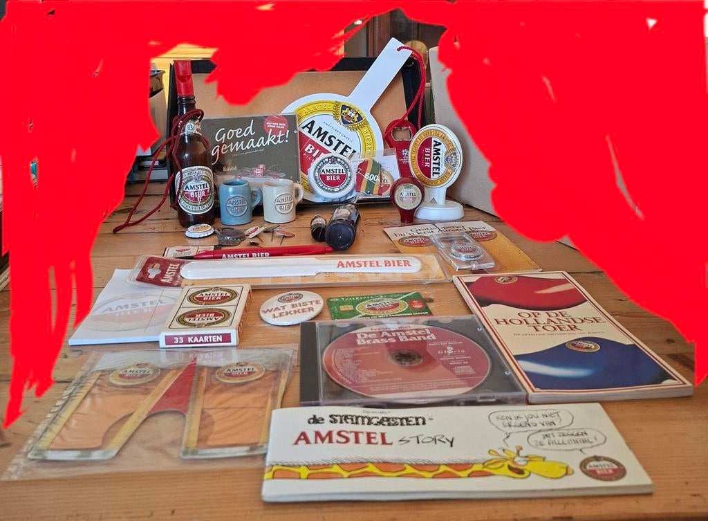 Amstel bier kavel allerlei : cd/ boekjes/ opener/tap, Verzamelen, Biermerken, Ophalen of Verzenden, Amstel
