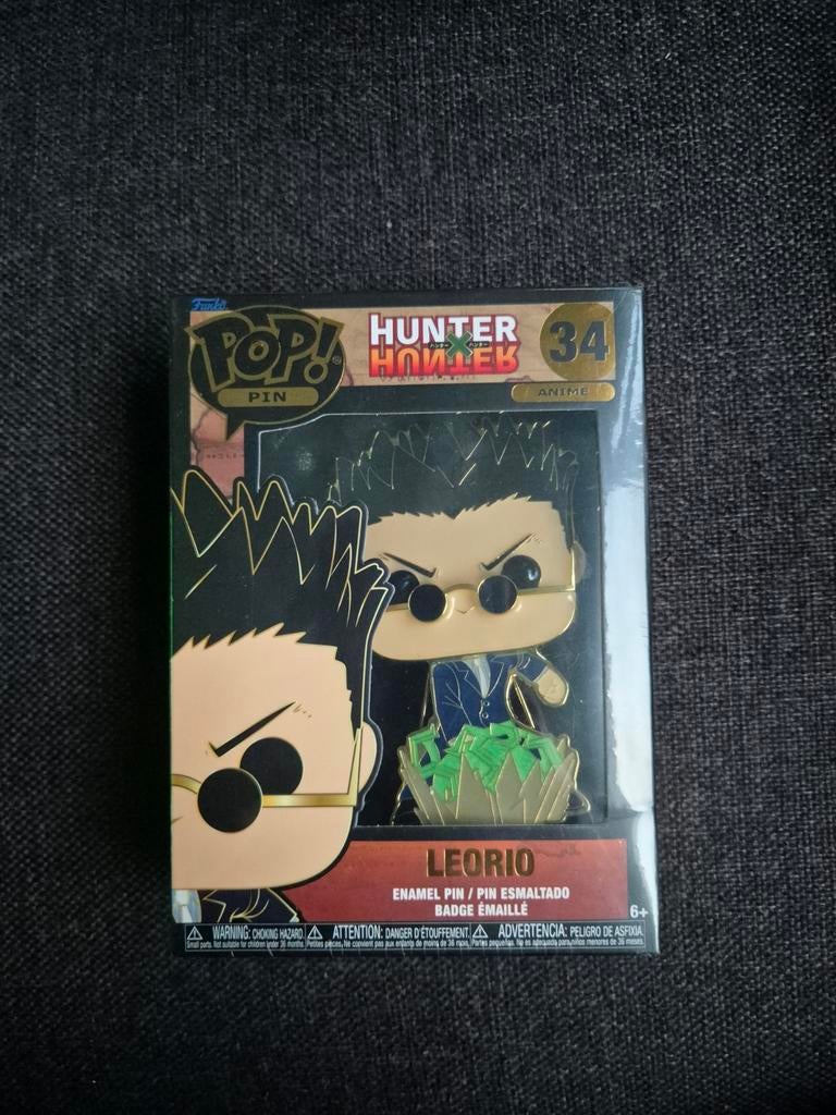 Funko Pop! Pin Hunter x Hunter Leorio #34 Anime, Ophalen of Verzenden, Nieuw