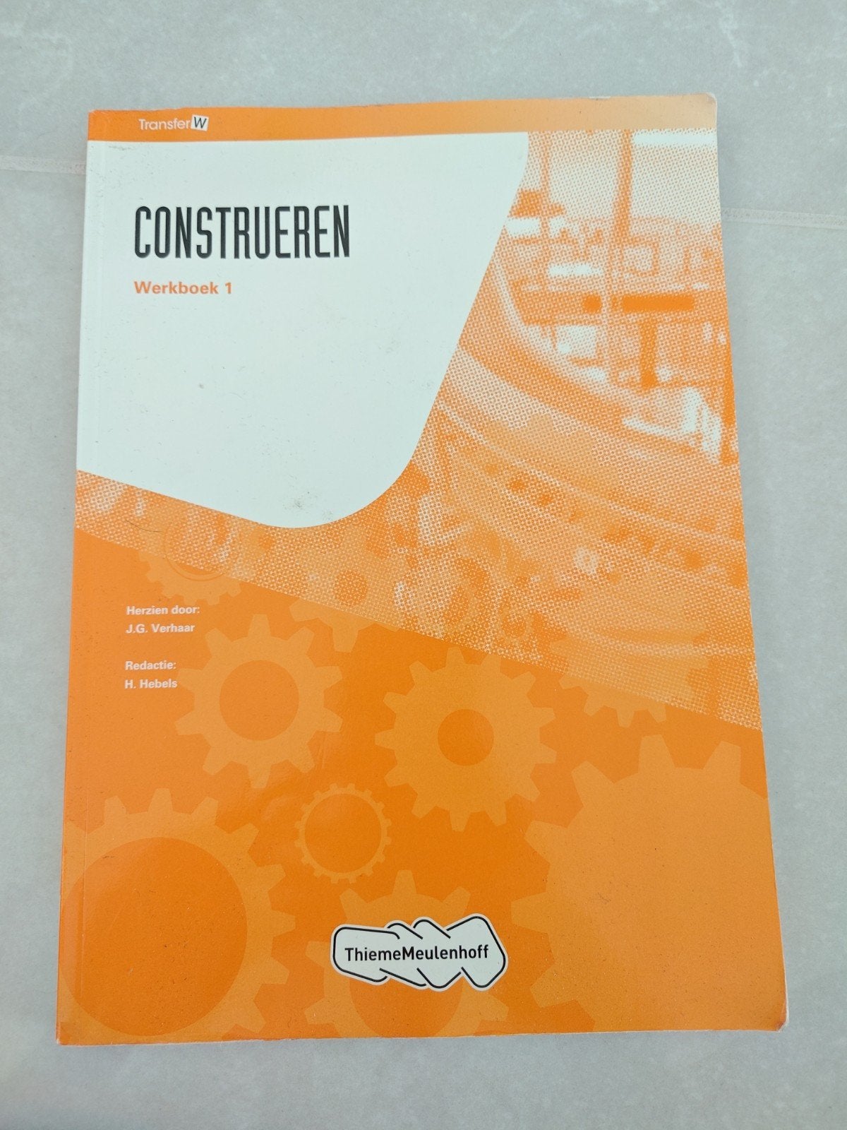 Transfer W Construeren Werkboek 1 ThiemeMeulenhoff, Overige vakken, Ophalen of Verzenden, Overige niveaus, J.G. Verhaar