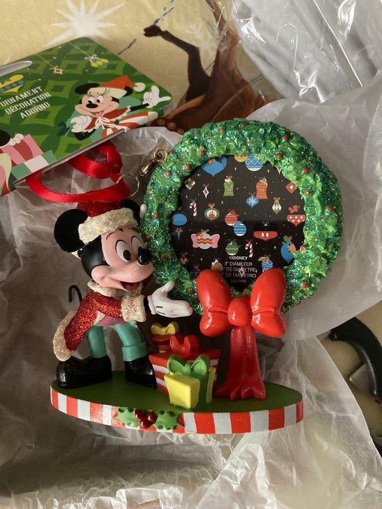 Mickey Mouse ( Disney ) ornament - fotokader kerstkrans, Ophalen of Verzenden, Mickey Mouse, Nieuw, Beeldje of Figuurtje