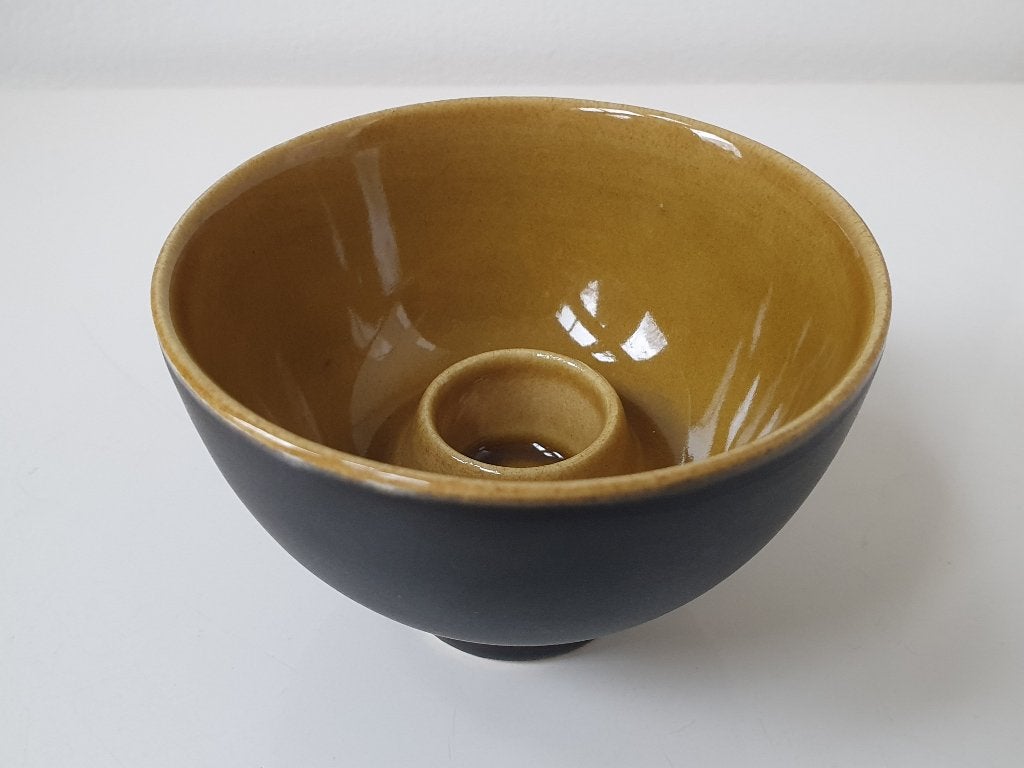 retro/ vintage kaarsenstandaard van Melitta, Overige materialen, Bruin, Overige merken, Nieuw
