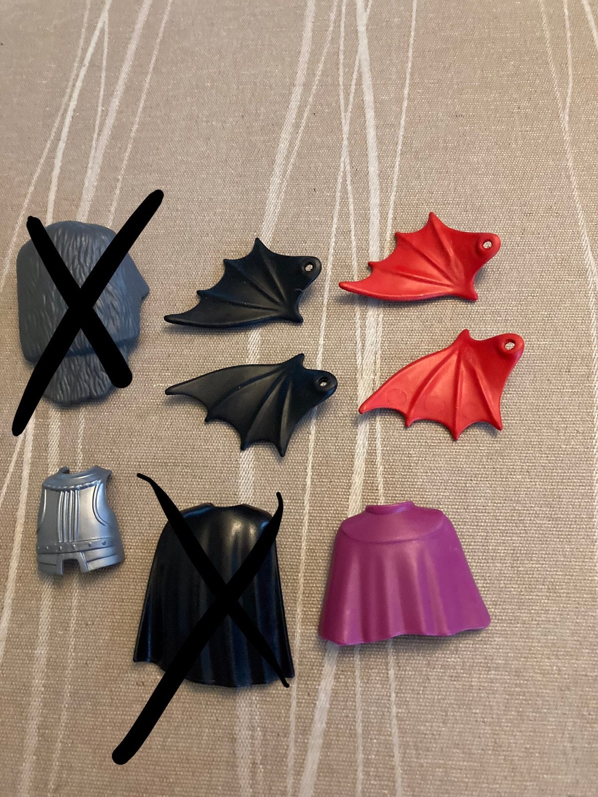 Playmobil cape, vleugel ed.., Ophalen of Verzenden, Zo goed als nieuw