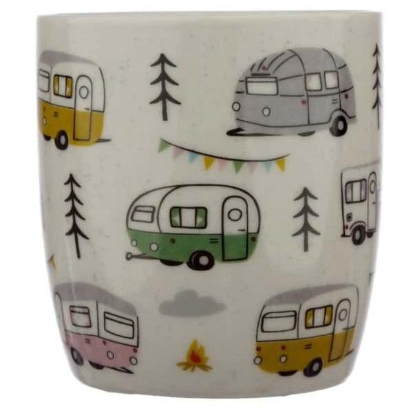 Wildwood caravan- camper porseleinen mok / beker, Nieuw, Ophalen of Verzenden, Overige stijlen, Kop(pen) en/of Schotel(s)