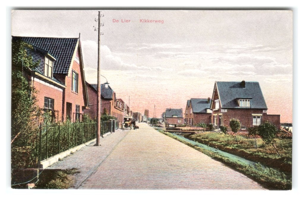 De Lier, Kikkerweg, Ophalen of Verzenden, 1920 tot 1940, Ongelopen, Zuid-Holland