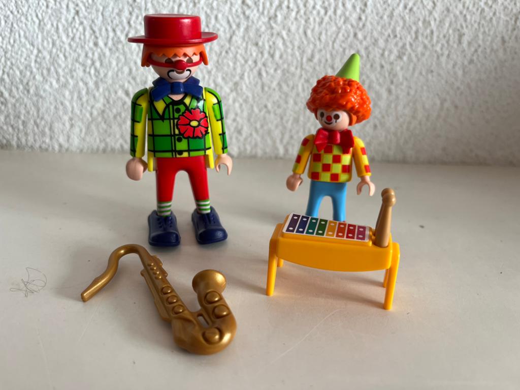 Playmobil muzikale clowns 4787, Ophalen of Verzenden, Zo goed als nieuw, Complete set
