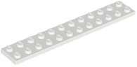 Lego plaatjes 2x12 wit 7 stuks, Ophalen of Verzenden, Gebruikt