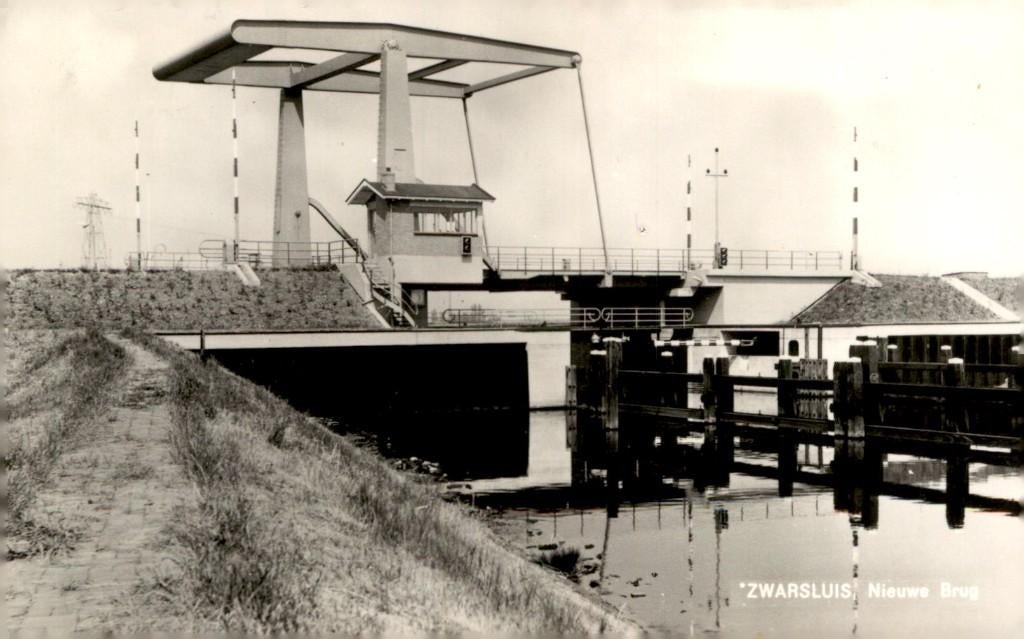 Zwartsluis Nieuwe Brug # 74, Verzenden, 1940 tot 1960, Gelopen, Zuid-Holland