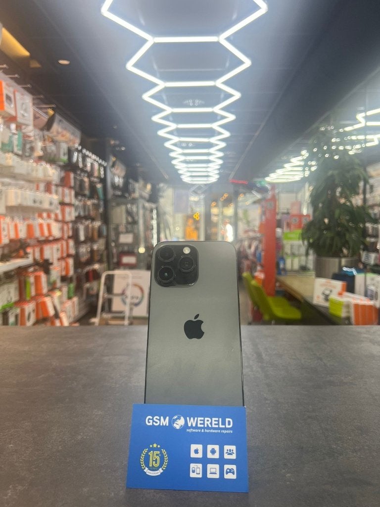 Iphone 14 Pro Max Black Titanium, Telecommunicatie, Mobiele telefoons | Sony, Ophalen, Zwart, Zo goed als nieuw, Klassiek of Candybar
