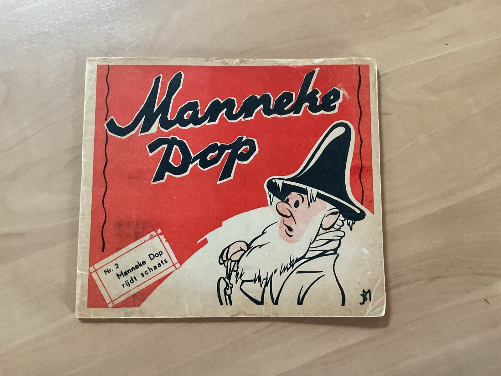 Manneke Dop rijdt schaats ( antiek prentenboek 1947 ), Ophalen of Verzenden, Zo goed als nieuw