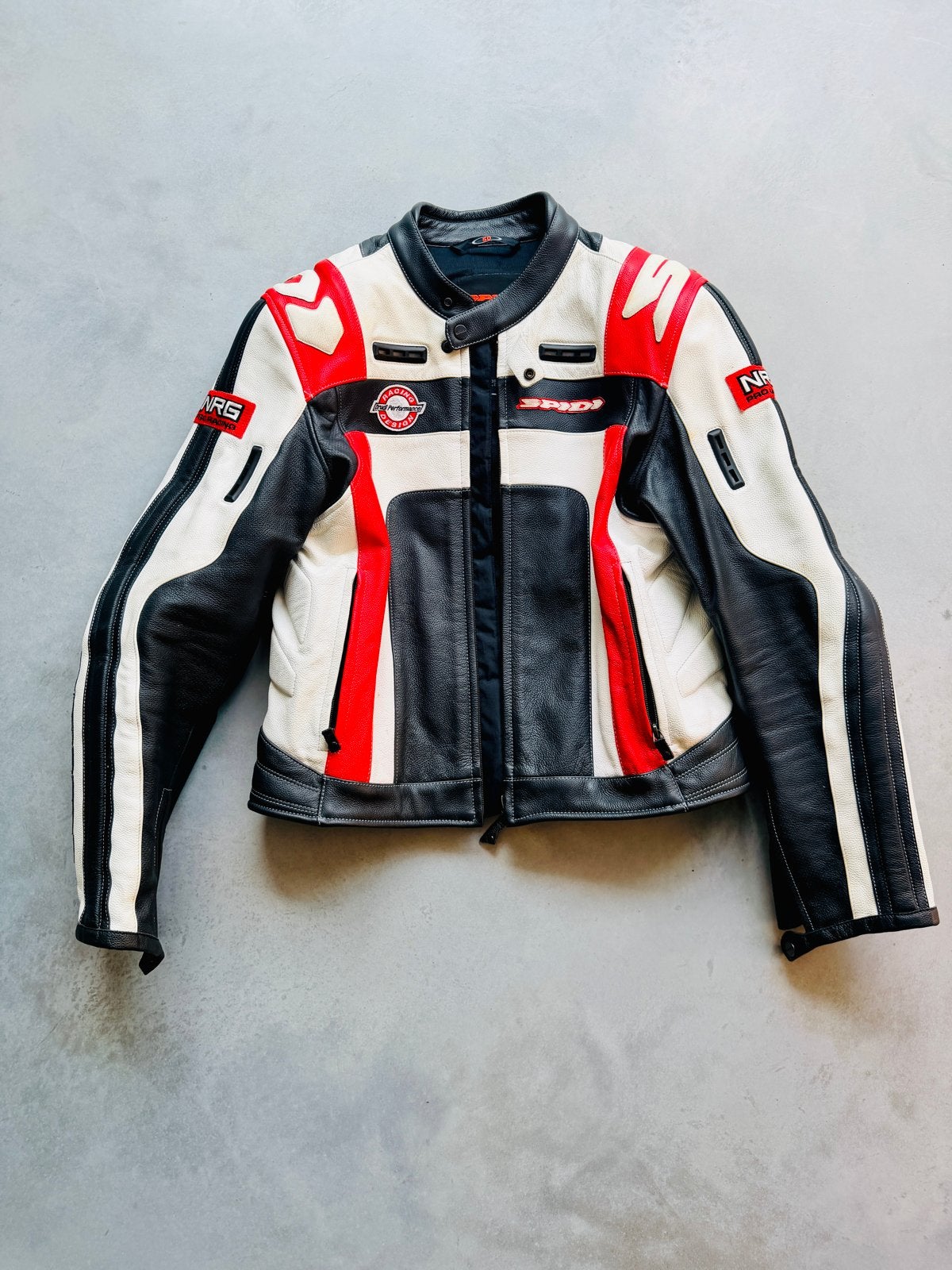 SPIDI NRG Pro Racing Leren Motorjas - Maat 50, Ophalen, Tweedehands, Heren, Jas | leer