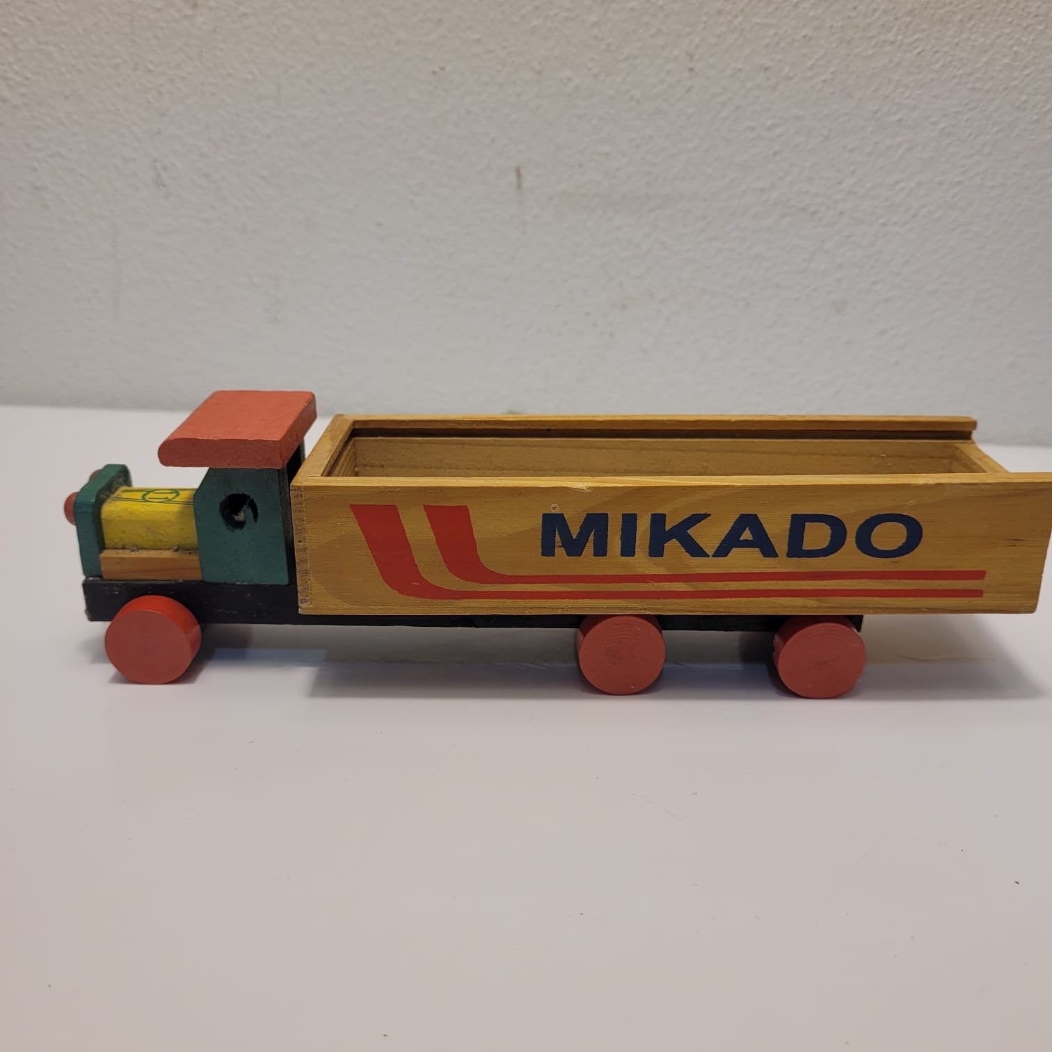 Houten speelgoed vrachtwagen Mikado, Ophalen of Verzenden, Gebruikt