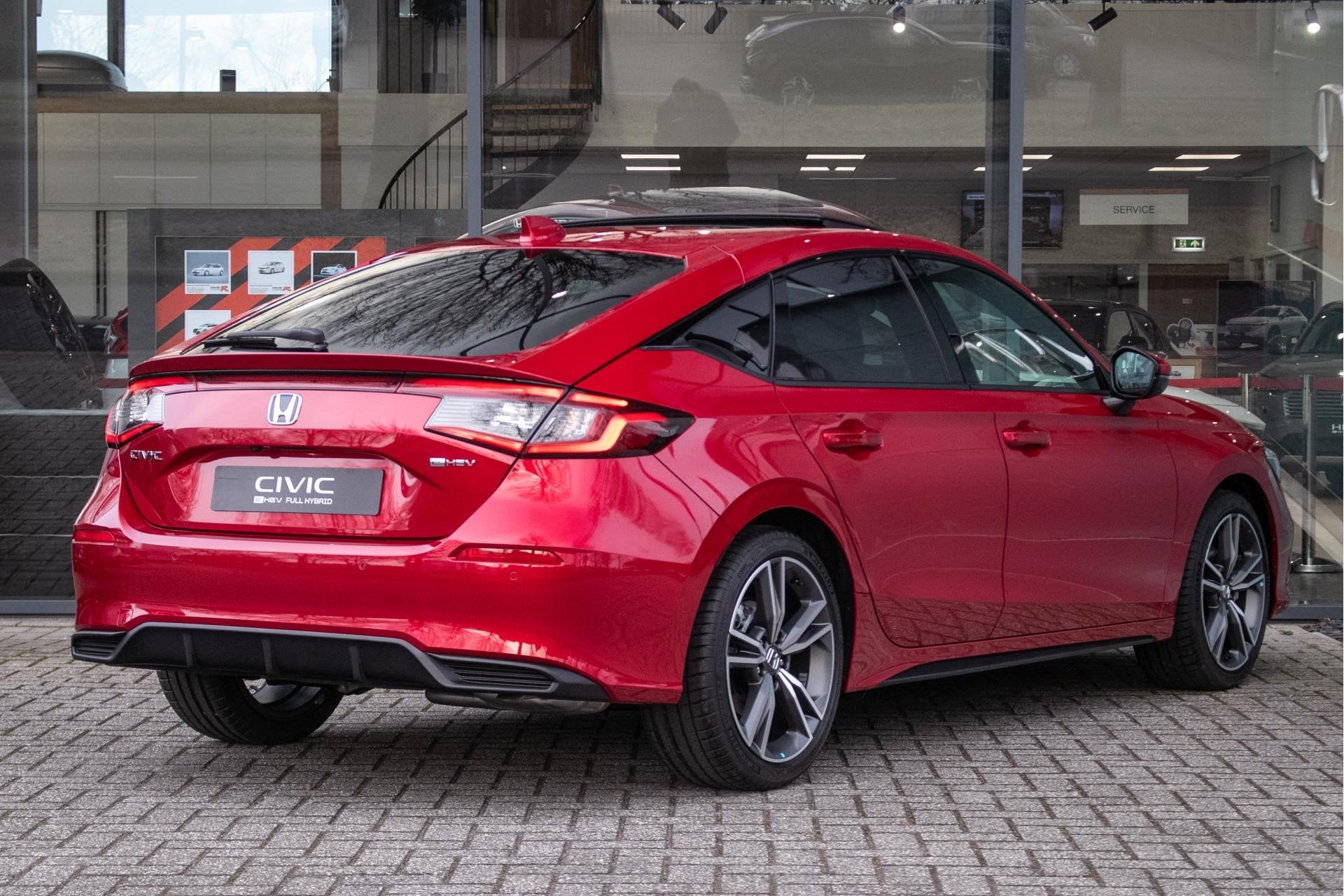 Honda Civic 2.0 e:HEV Advance - Cons. prijs rijklaar | Schui, Auto's, Honda, 1502 kg, Automatische klimaatregeling, Leder, Bedrijf