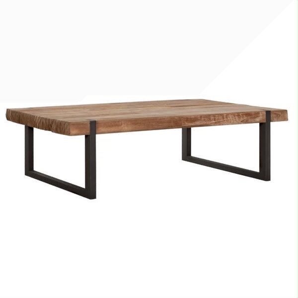 DTP Home Coffee Beam Rectangular Salontafel 35x120x80cm, 50 tot 100 cm, Nieuw, Ophalen of Verzenden, Teakhout