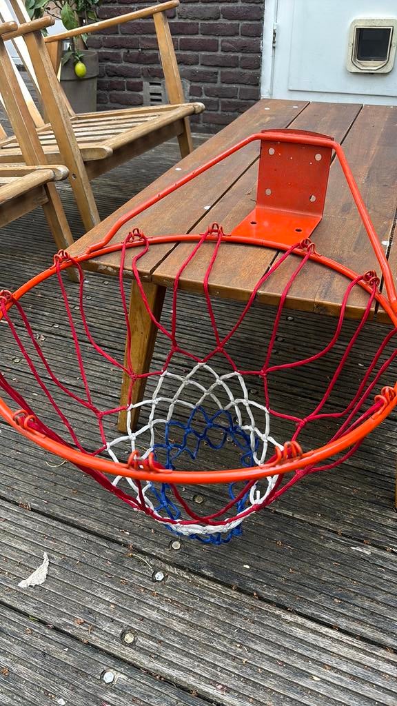 Basketbalnet voor muur of paal, Ophalen of Verzenden, Zo goed als nieuw, Ring, Bord of Paal