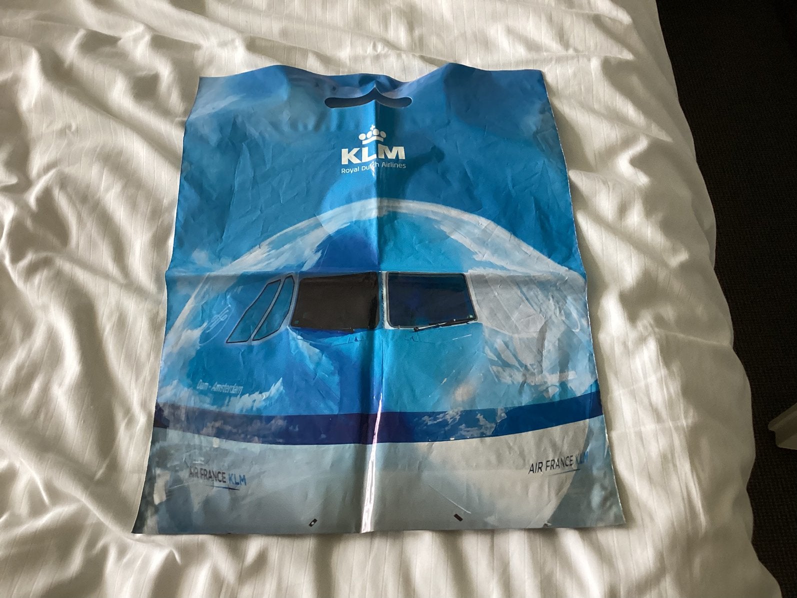 KLM boodschappen plastic tasje - Air France KLM, Verzamelen, Ophalen of Verzenden, Gebruikt, Overige typen