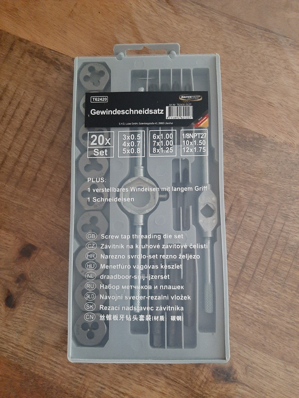 20-delige draadsnijset - Gewindschneidsatz, Ophalen, Nieuw, Overige typen, Overige merken