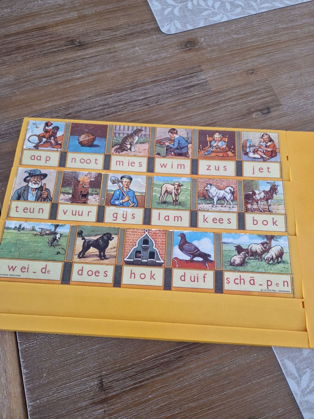 aap noot mies bord, Ophalen of Verzenden, Gebruikt, Poppenhuis