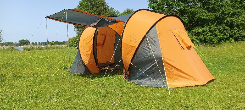 6 pers tent OUTWELL 500x260x200hoog   95 euro, Ophalen of Verzenden, Zo goed als nieuw, Tot en met 6