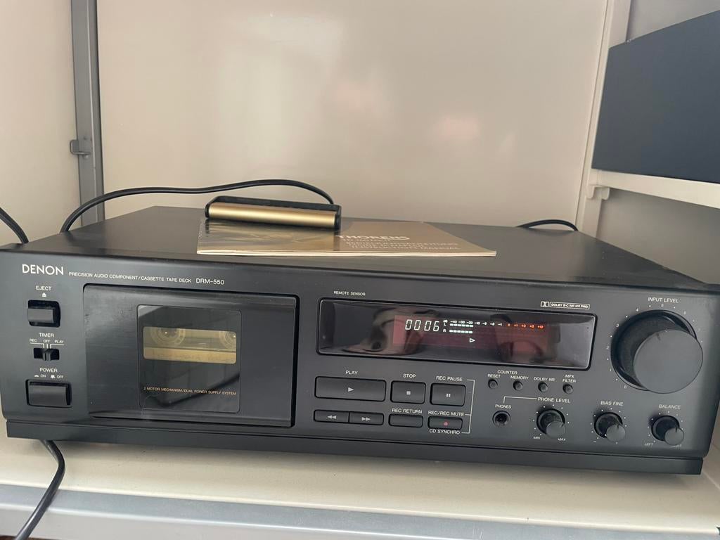 Cassettedeck Denon DRM-550, Audio, Tv en Foto, Cassettedecks, Ophalen, Denon