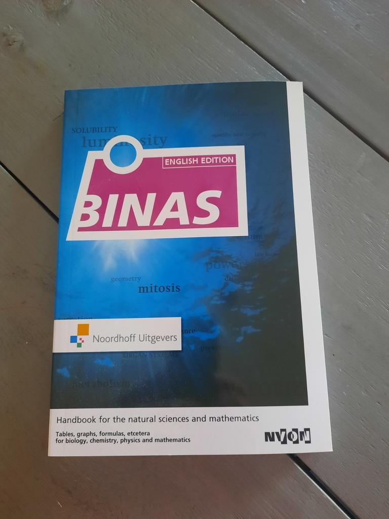 Binas English Edition - Handbook for natural sciences, Nieuw, Noordhoff Uitgevers, Beta, HBO