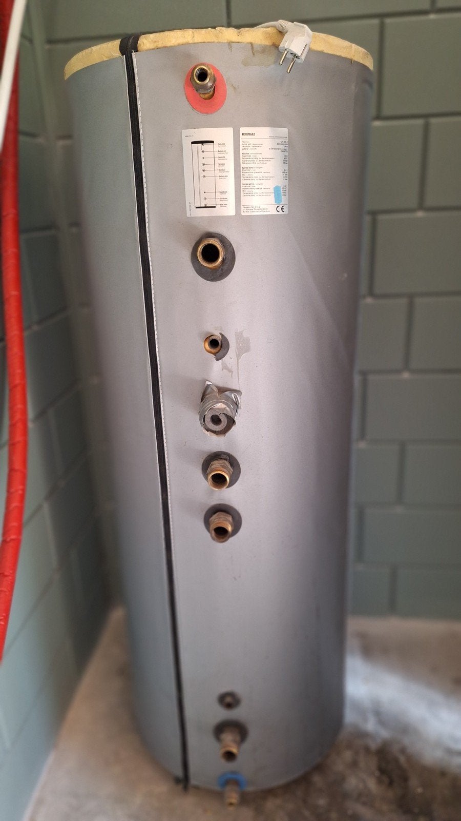 Hewalux buffervat type VF 200 2 - 200 liter, Gebruikt, Overige typen, Ophalen of Verzenden, 60 tot 150 cm