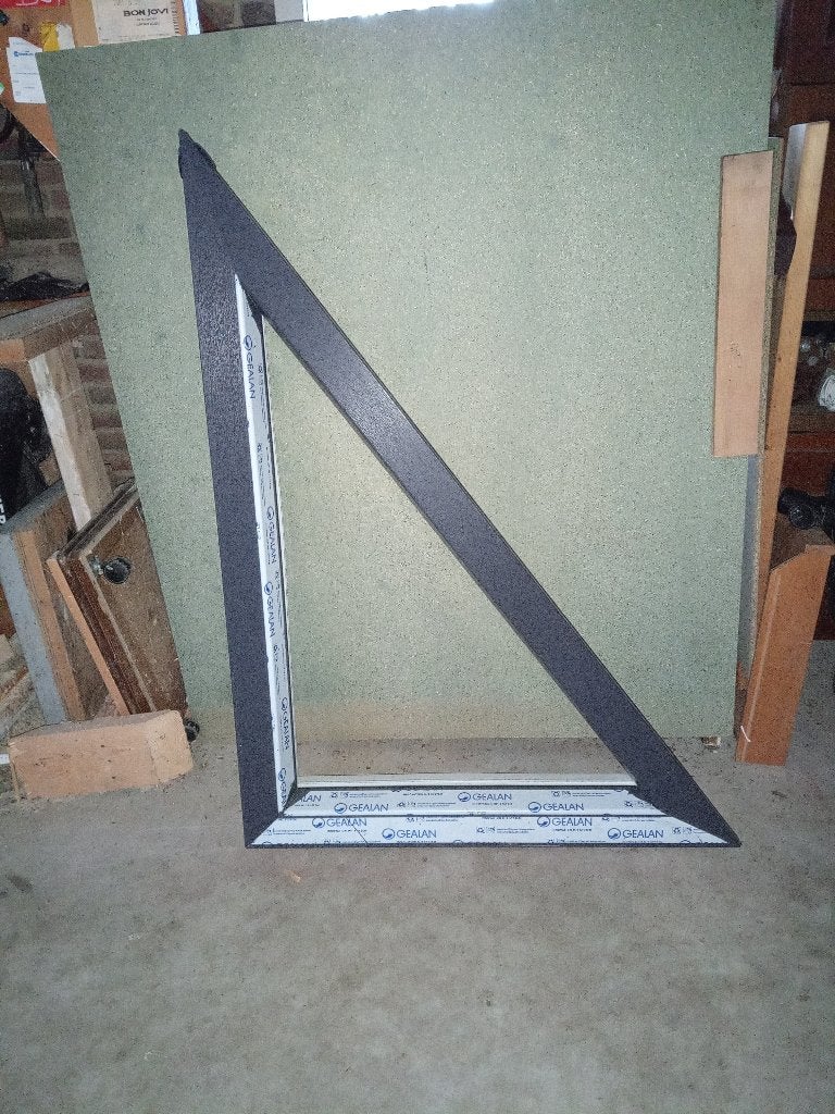 Kunststof kozijn, 3 hoek, afm. 865 x 1170 mm, Ophalen, Nieuw