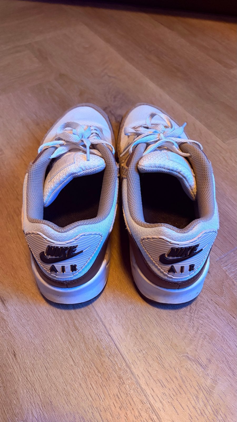 Nike Air Max 90 Summit White/Cacao Wow - Maat 45, Ophalen of Verzenden, Zo goed als nieuw, Wit, Sneakers of Gympen