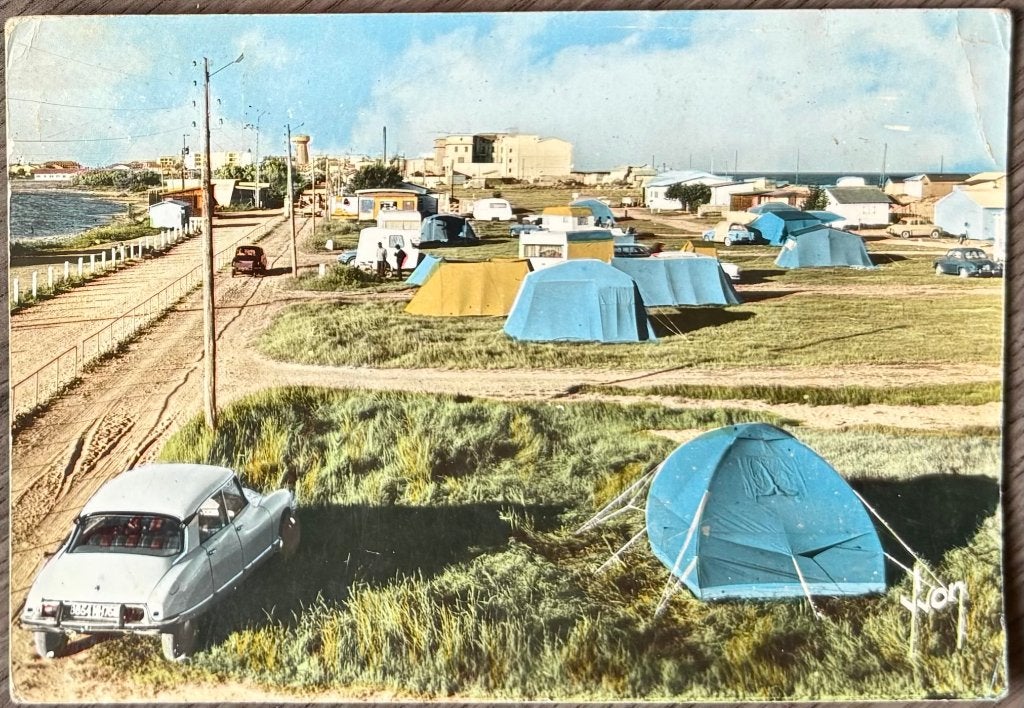 Auto's - Citroen DS - Camping - Palavas les Flots - 1965, Verzenden, 1960 tot 1980, Gelopen, Frankrijk