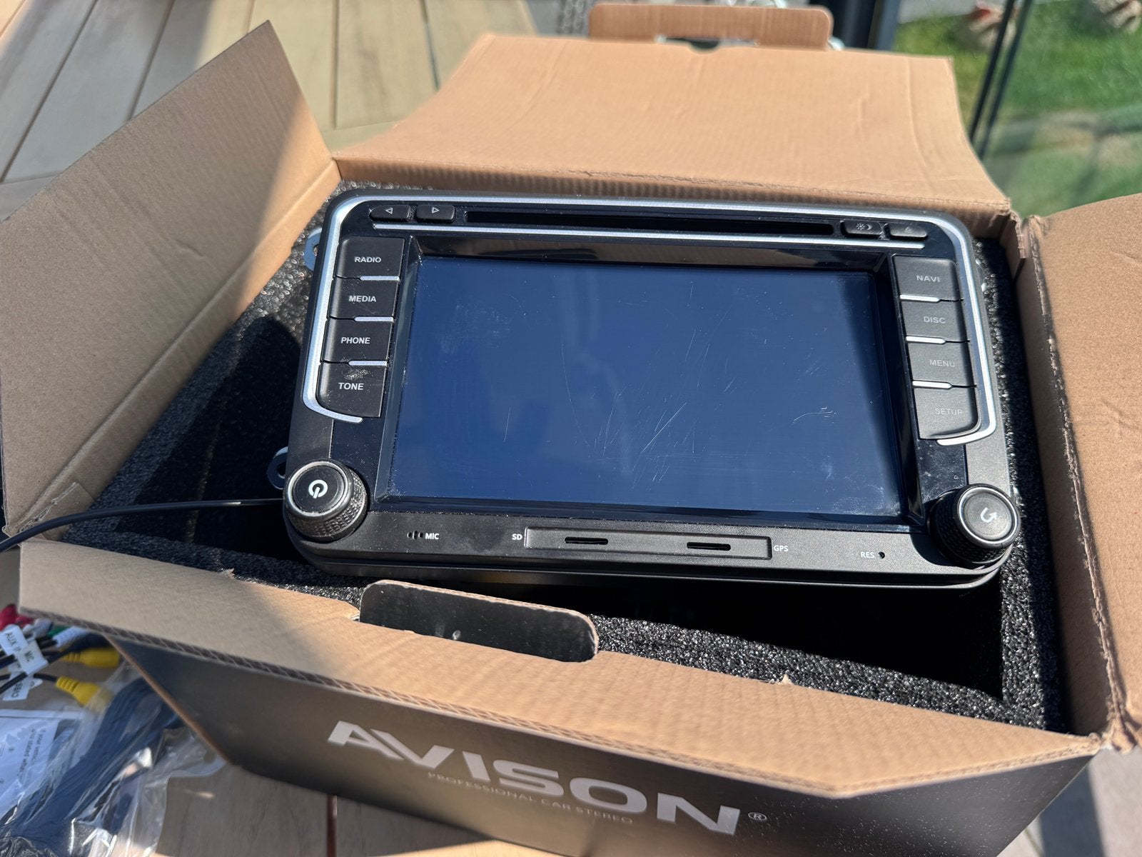Avison autoradio met CarPlay en navigatie, VW, Seat en Skoda, Ophalen of Verzenden, Zo goed als nieuw