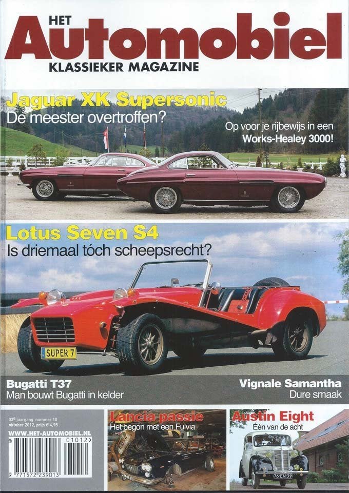 Automobiel 10 2012 : Lotus Seven - Austin Healey 3000 - Fiat, Ophalen of Verzenden, Gelezen, Algemeen