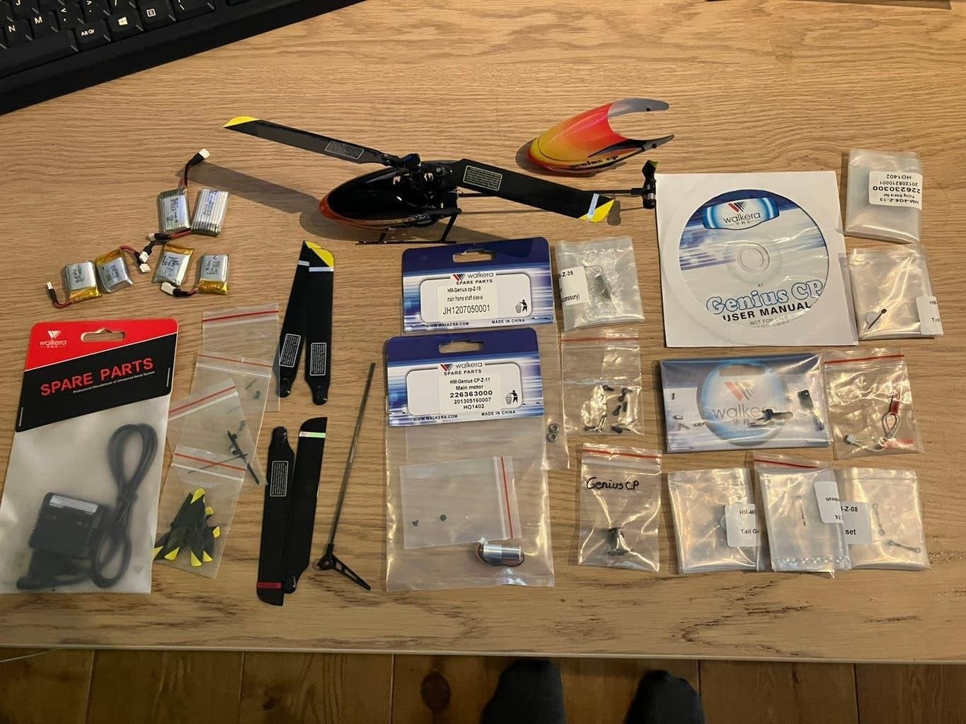 Walkera Genius CP RC Helicopter onderdelen, Hobby en Vrije tijd, Ophalen of Verzenden, Gebruikt, Elektro, Helikopter