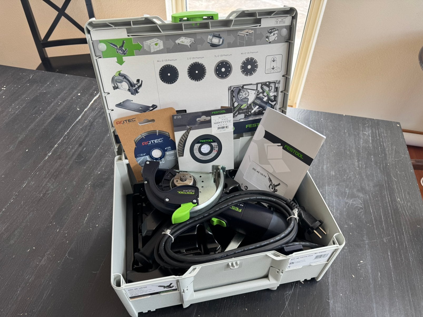 Festool DSC-AG 125 FH-Plus Slijper - NIEUW, Ophalen, Nieuw, 1000 watt of meer, Haakse handslijpmachine