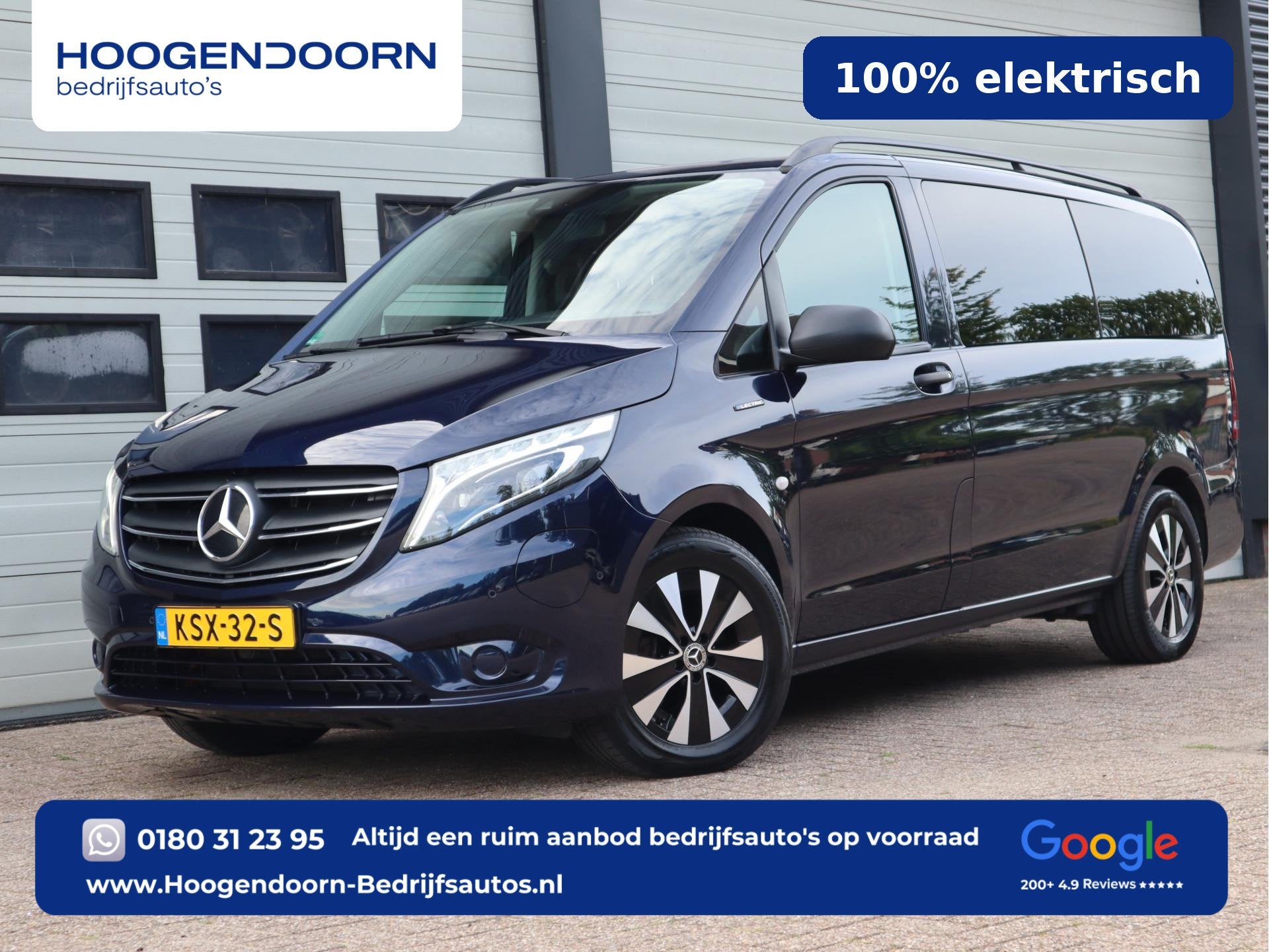 Mercedes-Benz eVito Tourer 90 kWh Pro - 8 Persoons Kombi - i, 2430 kg, Stof, Gebruikt, 8 stoelen