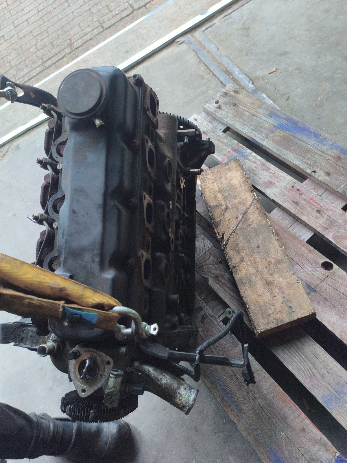 Nissan TD27 motorblok met turbo, Ophalen of Verzenden, Nissan