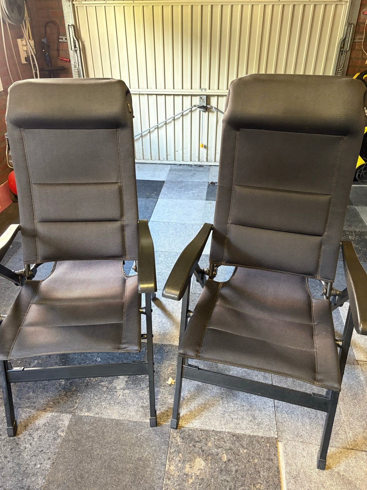 Red Wood Campingstoel met 8 standen en voetenbank, Ophalen of Verzenden, Gebruikt, Campingstoel