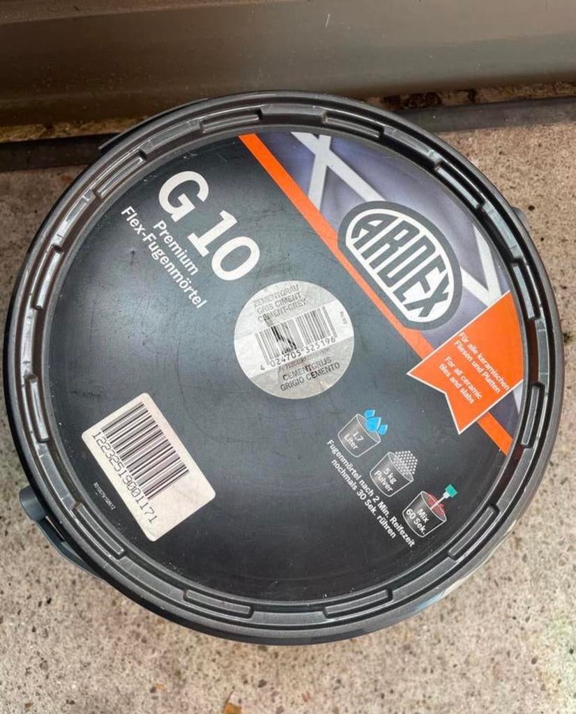 ARDEX G 10 Premium Flex-Fugenmörtel - Grijs 5 kg, Doe-het-zelf en Verbouw, Ophalen, Zo goed als nieuw, Grijs