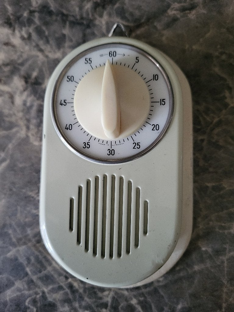 Mechanische vintage keukentimer 50er jaren, Ophalen of Verzenden