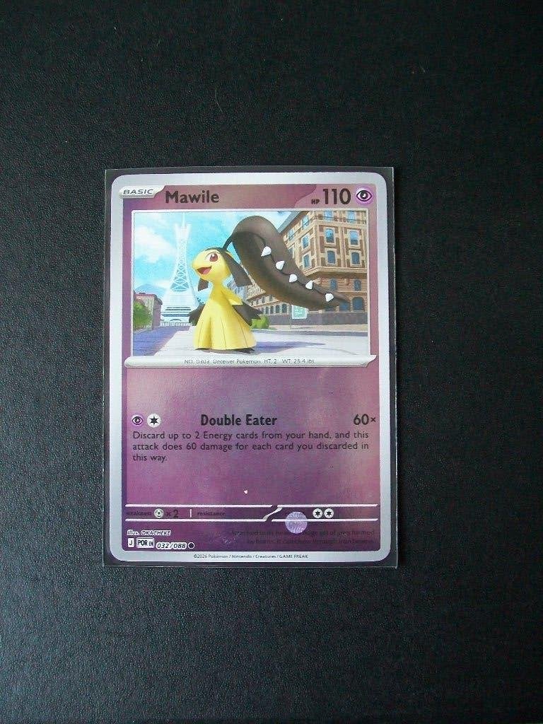 4506. Nieuwe Pokemon Kaart Holofoil MAWILE HP 110 (032/088), Verzenden, Nieuw, Losse kaart, Foil