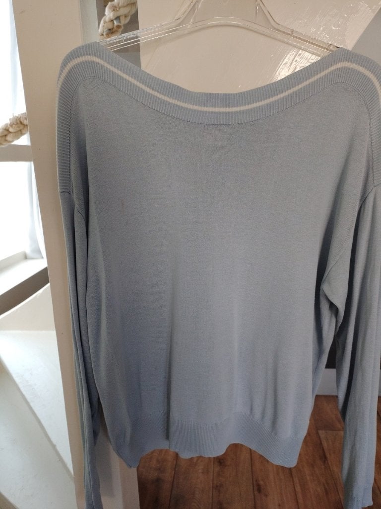 Super comfortabele Mousqueton sweatshirt, 100% katoen, Kleding | Dames, Maat 38/40 (M), Blauw, Mousqueton, Ophalen of Verzenden