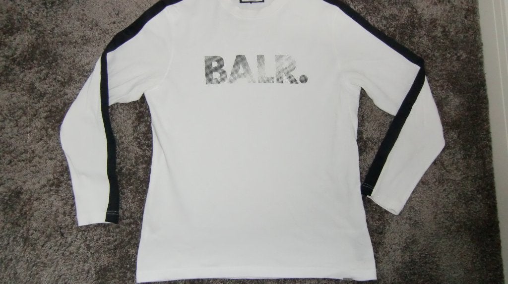 Sweater / longsleeve  Balr.  maat L, Maat 52/54 (L), Wit, Ophalen of Verzenden, Zo goed als nieuw
