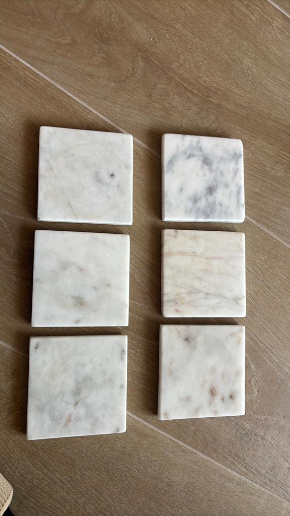 Marmeren onderzetters, Ophalen of Verzenden, Glas of Kopje