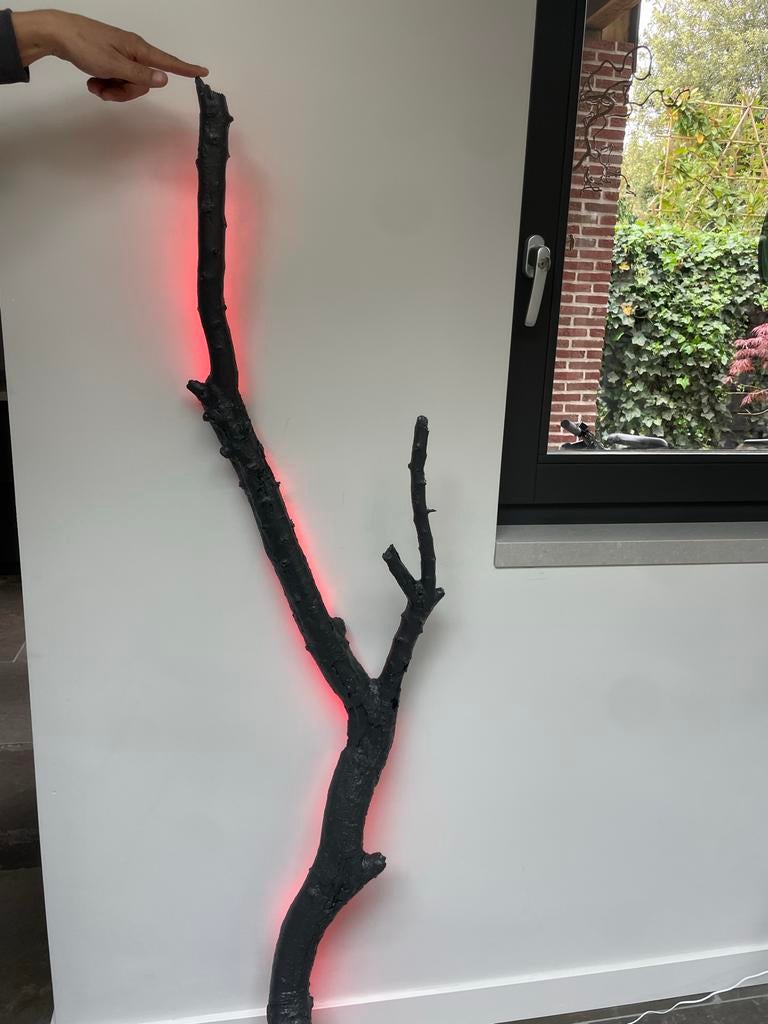 Unieke handgemaakte taklamp met LED verlichting, Ophalen, Zo goed als nieuw