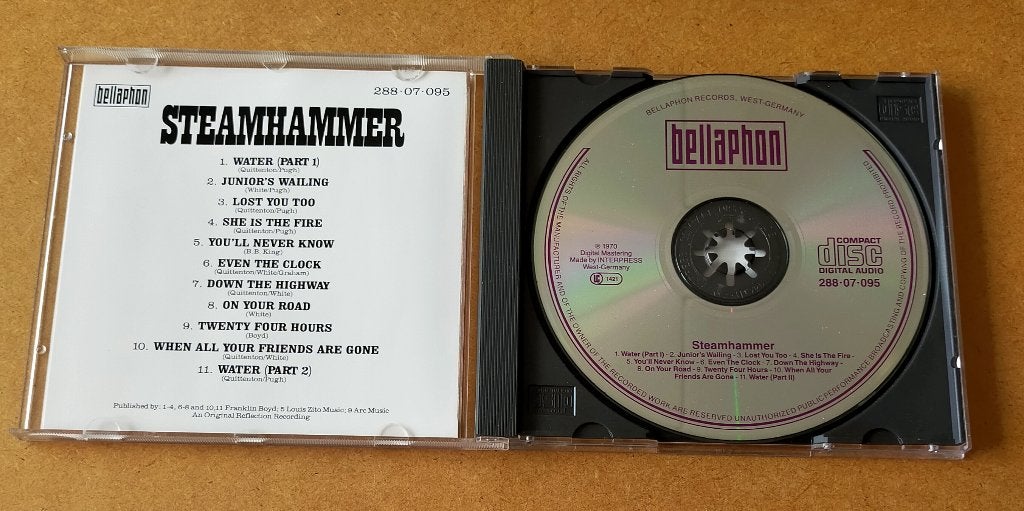 Steamhammer CD 1970/1987, Ophalen of Verzenden, Zo goed als nieuw, Progressive Rock